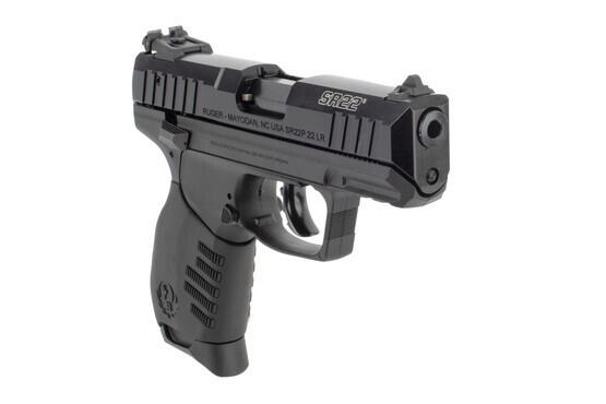 Ruger SR22 .22LR semi auto pistol with target style rear sight